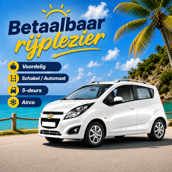 Chevrolet Spark Sport – Available in both manual and automatic transmission starting at €29.50 per day.